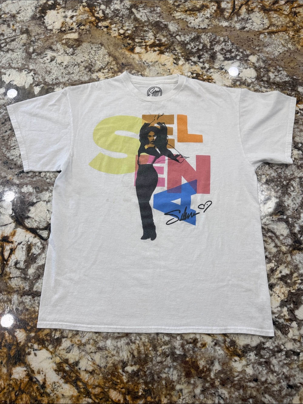 Selena Graphic Short Sleeve Tee - White